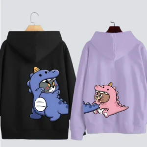 hoddi Heavy Duty Blue Print & Pink